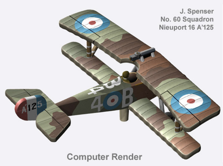 J. Spenser Nieuport 16 (full color) 3d printed 