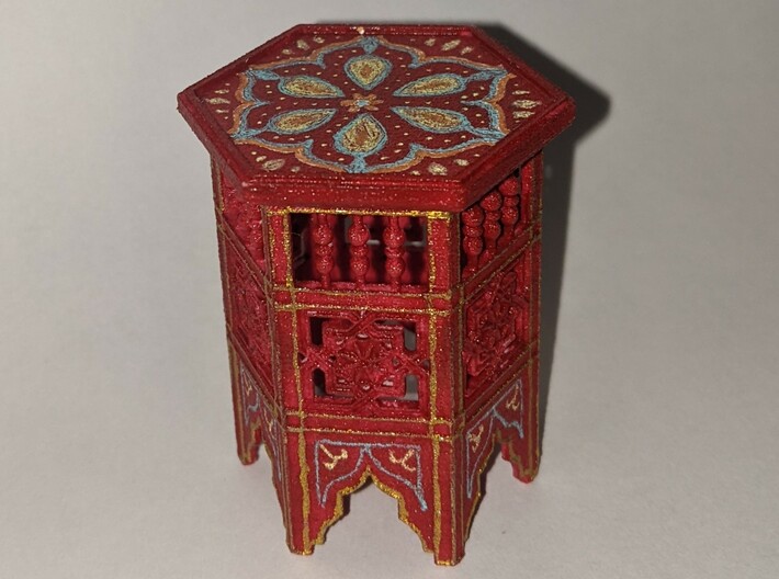 Moroccan Table 3d printed Painted