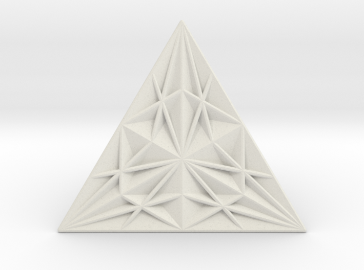 2 steps barycentric simplex subdivision 3d printed