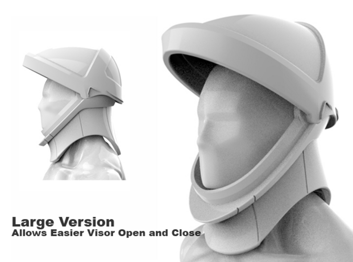 SpaceX Helmet Visor 1/6 Scale / Large 3d printed 