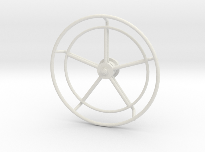 1/35 Yacht Steering Wheel 3d printed