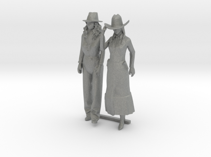 O Scale Cowgirls 3d printed This is a render not a picture