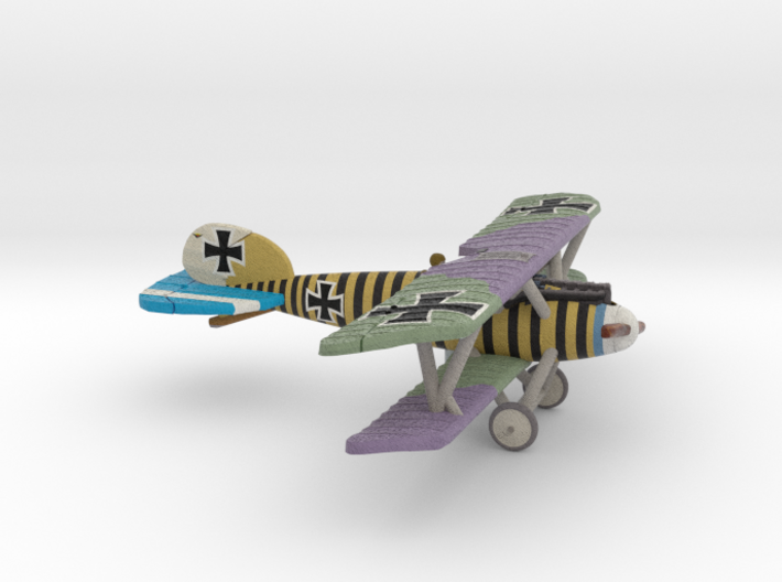 Josef Diem Albatros D.Va (full color) 3d printed 