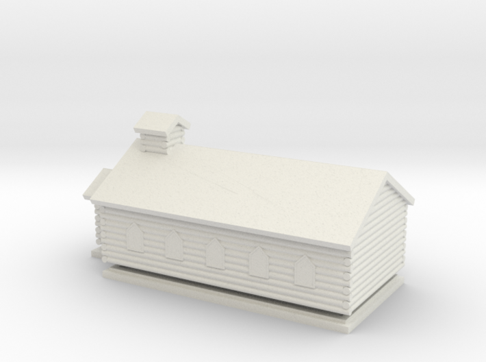 Log Church - Z scale 3d printed 