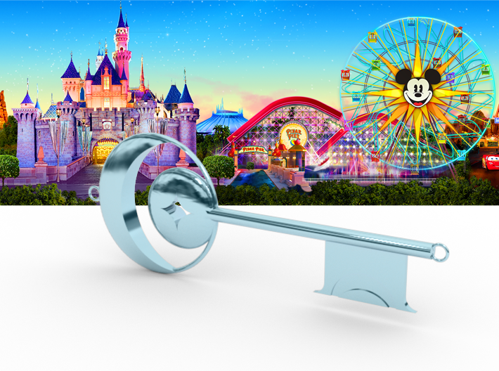 Disneyland Dream Key (Horizontal) 3d printed 