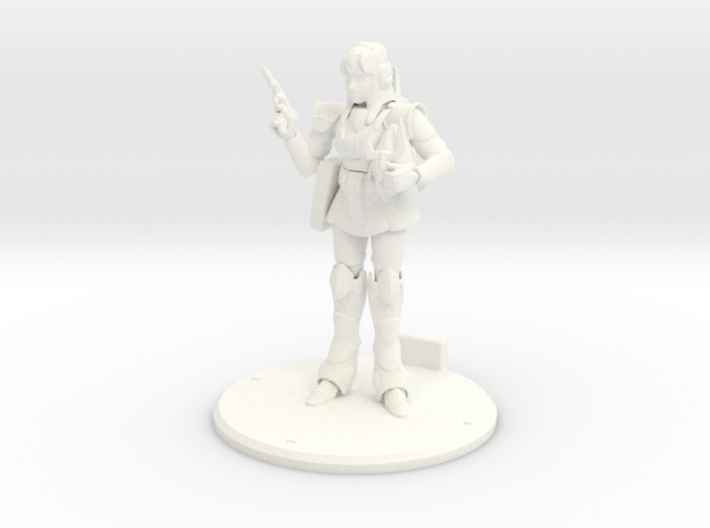 Robotech Female Armored GMP Officer Pose 2 3d printed