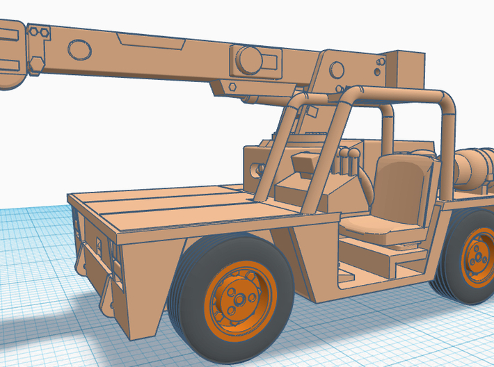 1/50th Broderson type Deck Carry Crane 3d printed 