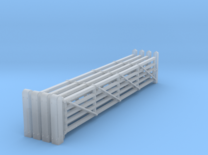 VR #1 Gates 22'6&quot; &amp;Post (4 Pack) 1:87 Scale 3d printed