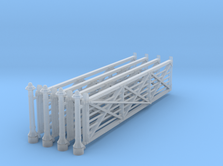 VR #2 Crossing Gates 20' (4 Pack) 1-87 Scale 3d printed