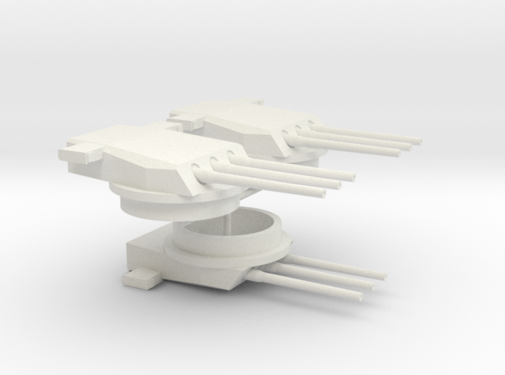 1/350 B-65 Design Large Cruiser 31cm Turrets (3x) 3d printed