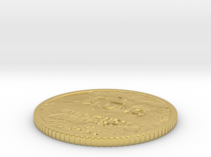 1 $LUNC / Terra Luna Classic Physical Crypto coin 3d printed
