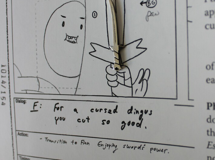 Finn's Grass Sword | Adventure Time 3d printed