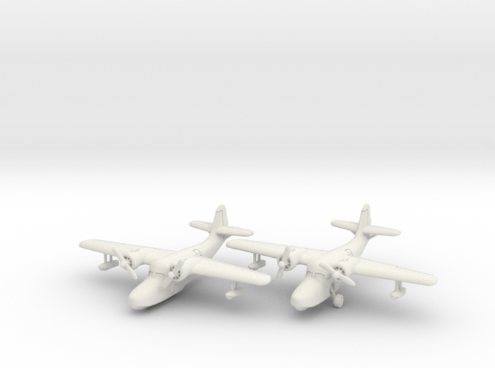 Grumman JRF-5 Goose (2 airplane set) 1/200 3d printed