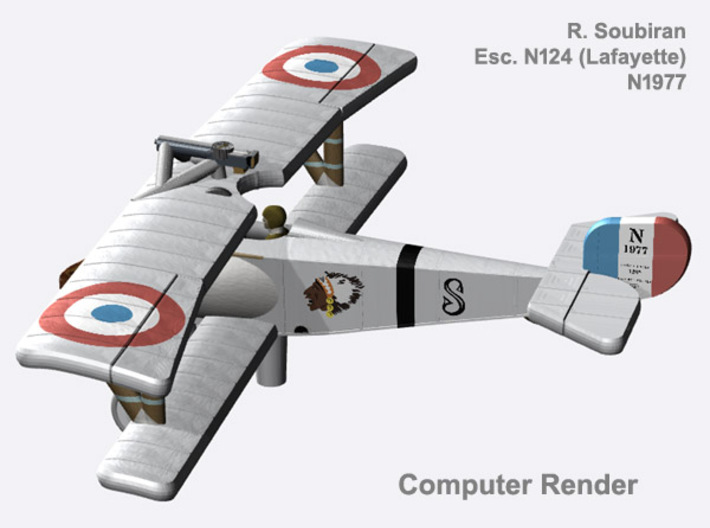 Robert Soubiran Nieuport 17 (full color) 3d printed