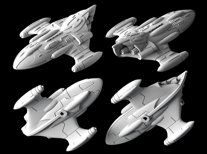 Mon Calamari Amphibious Starfighter (1/270) 3d printed