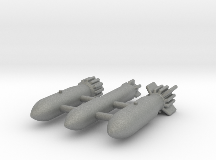 (1:72) 3 types of RS bombs 3d printed