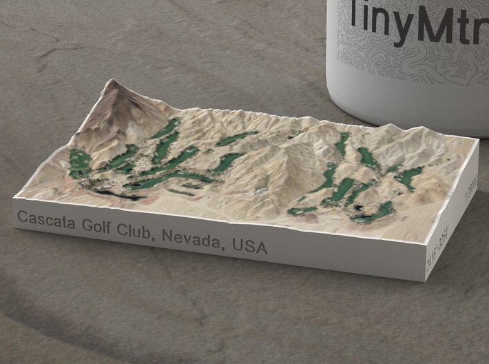 Cascata Golf, Nevada, USA, 1:20000 3d printed