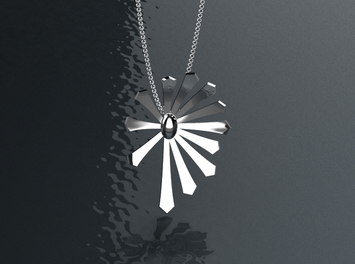 Straight Lines Pendant 3d printed