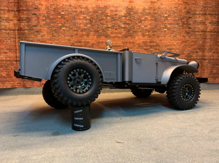 WWII 3/4 ton truck 1/14 like Dodge M37 3d printed 