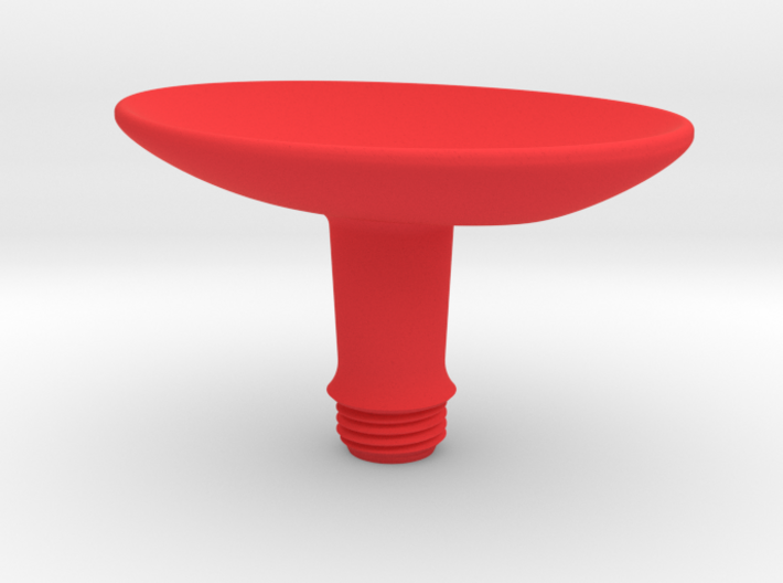 Joystick Stem with concave oval top - short 3d printed