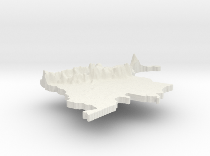 Colombia Terrain Pendant 3d printed 