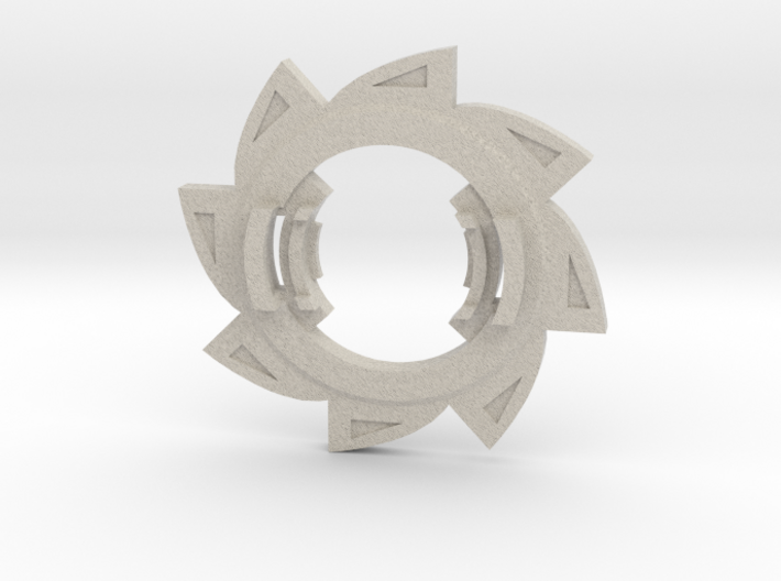 Beyblade Riptide | Anime Attack Ring 3d printed