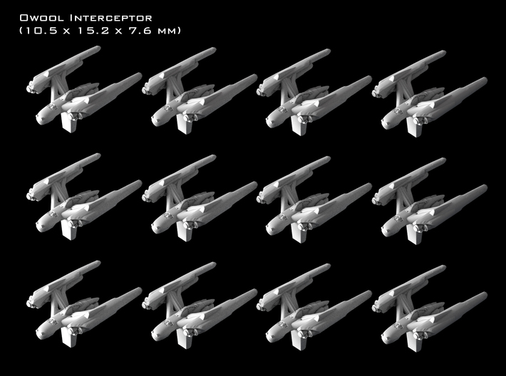 (Armada) 12x Owool Interceptor 3d printed