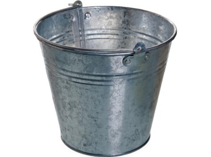 1/15 scale WWII era galvanized buckets x 4 3d printed 