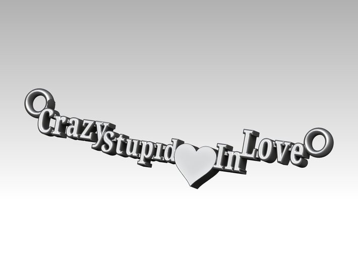Crazy Stupid In Love Pendant 3d printed 