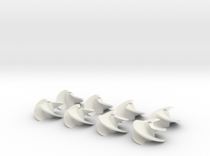 Impeller 2 and 3 Blades - 1 Set 3d printed