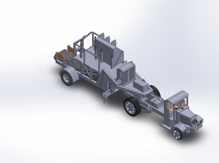 SOIL UNIT TRAVEL 3d printed SHOWN WITH 1920 TRUCK FIFTH WHEEL