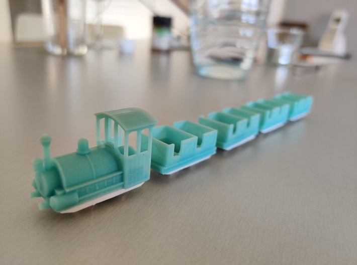 mine train rollercoaster front car 3d printed 