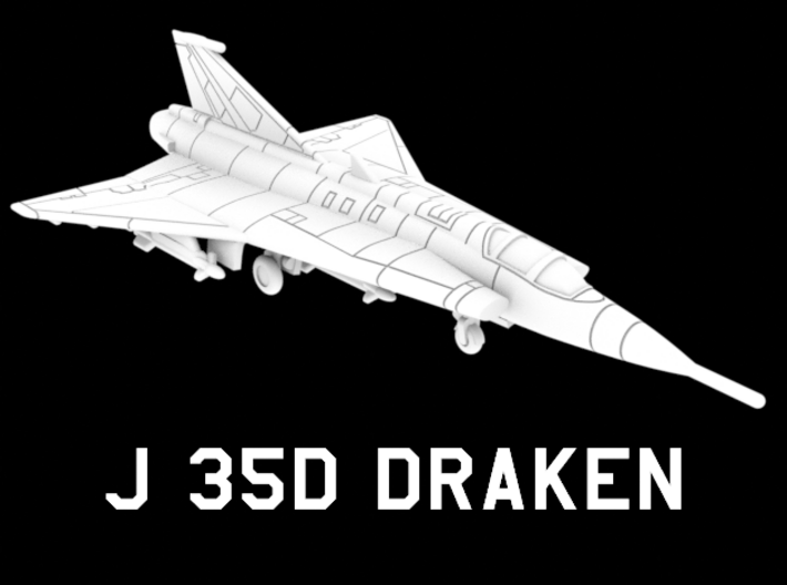 J 35D Draken (Loaded) 3d printed