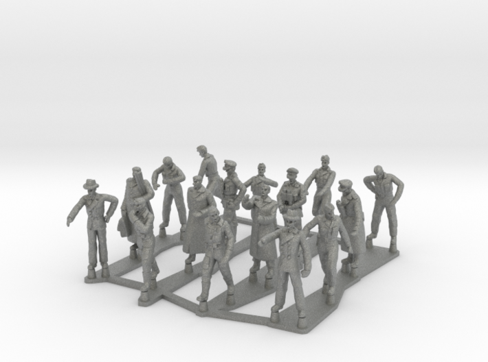 1/87 WWII Peenemunde Technicians and Scientists 3d printed