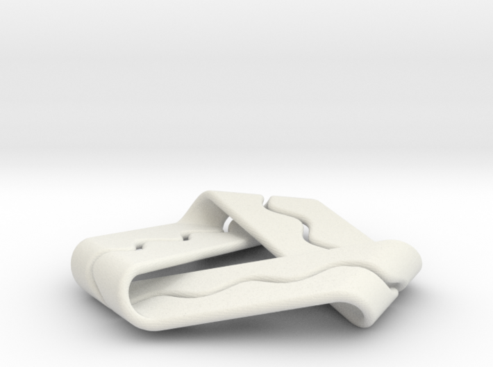 Mobius Strip with Sinusoid Channel 3d printed