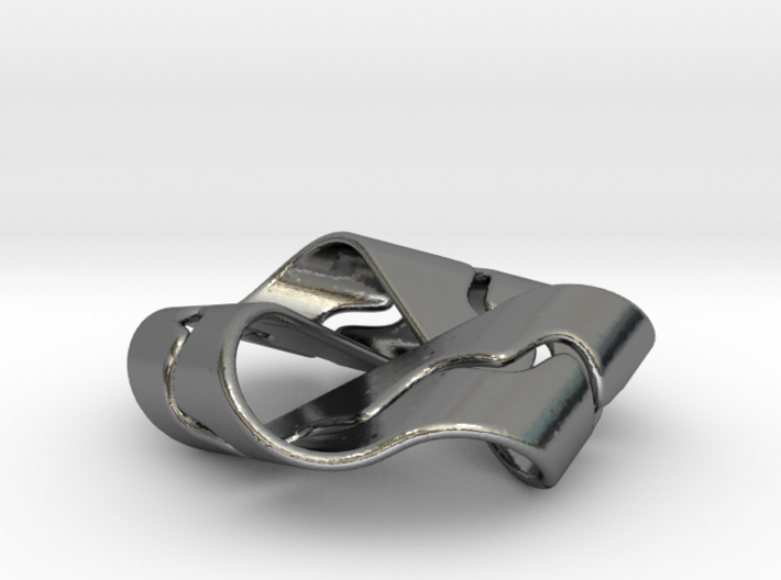 Mobius Strip with Sinusoid Channel - Rounder 3d printed