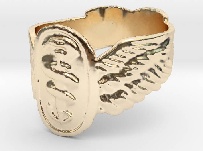Good Omens Signet Ring 3d printed