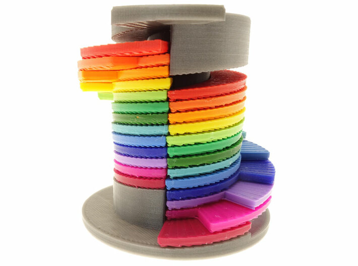Rainbow Stairs 3d printed