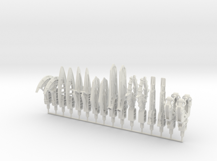 Rahkshi Staffs Collection Pack2 3d printed