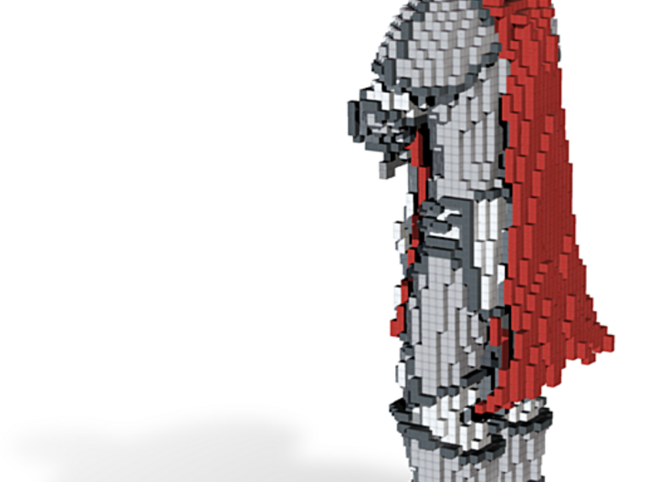 Minecraft Knight Statue 3d printed