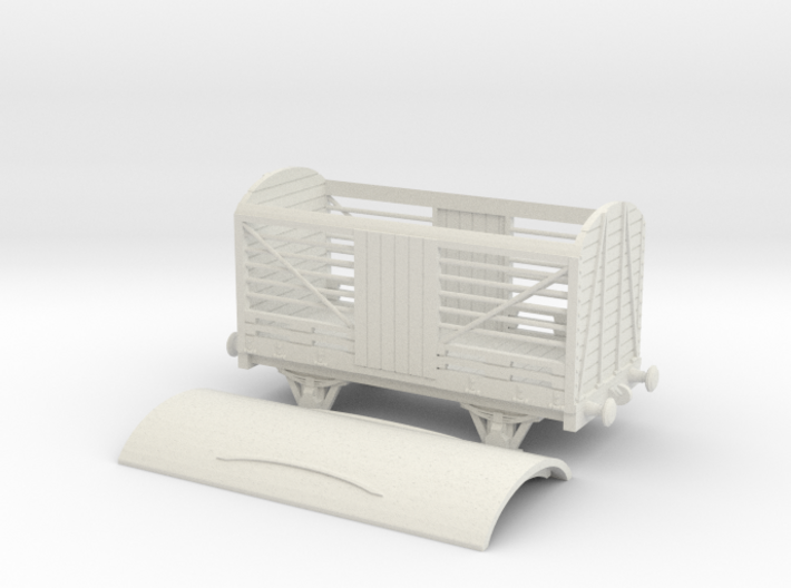 HO/OO Livestock Wagon v1 Chain 3d printed
