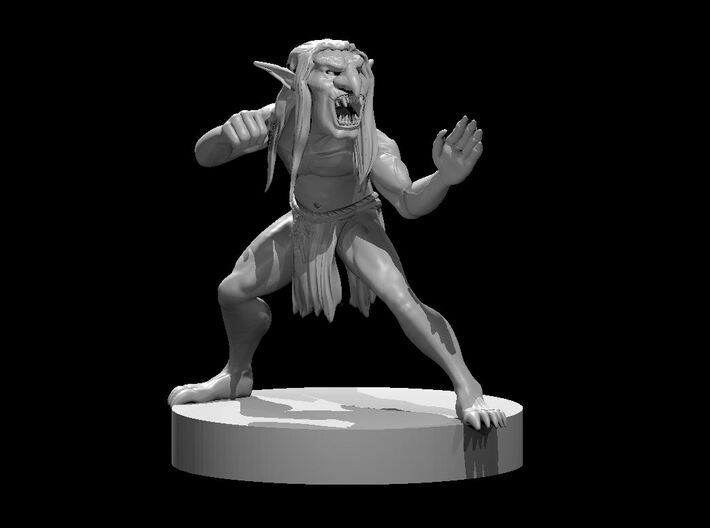 Goblin Monk Feral 3d printed