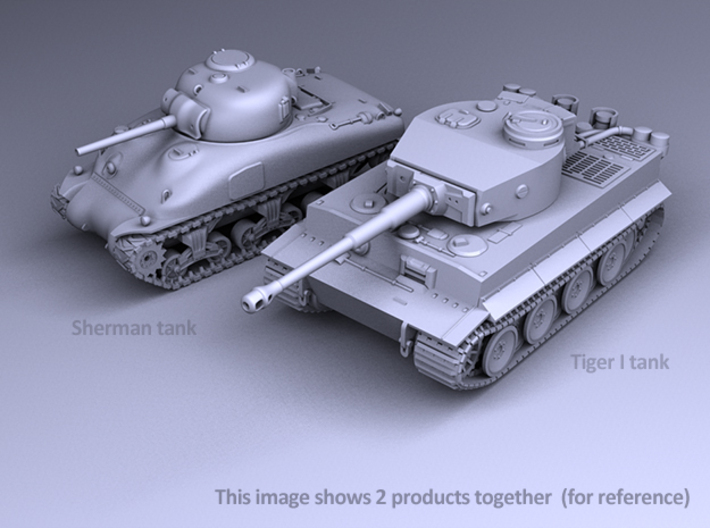 1/144 - SHERMAN M4A1 TANK 3d printed 