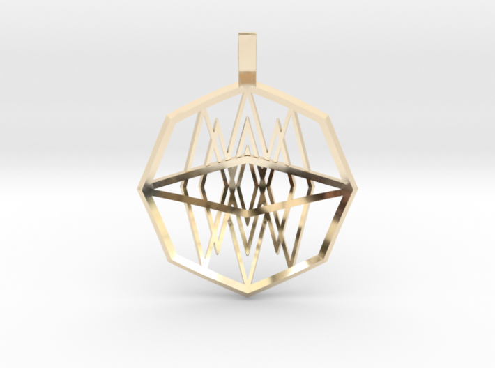 Mirrored Diamonds (Domed) 3d printed