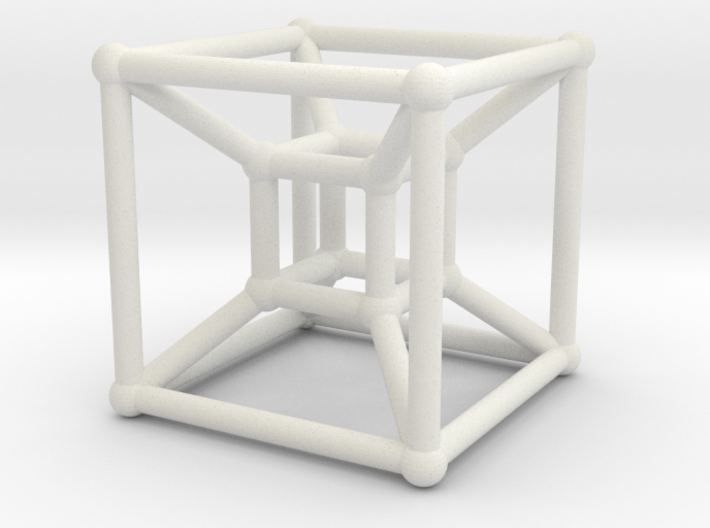 8-cell (Hypercube) 3d printed