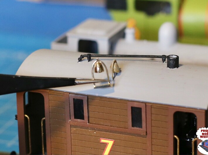 OO Scale NWR #7 Bell 3d printed The Bell printed in brass