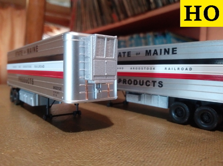 HO 1950s Semi Trailer Refrigeration Unit Set 3d printed K. Kadwell has been known for our HO scale heaters for years... now you can find HO scale AC units from us as well! All photos in this gallery show our products printed in standard SFDP. Truck trailers, metal wire, and paint are not included.