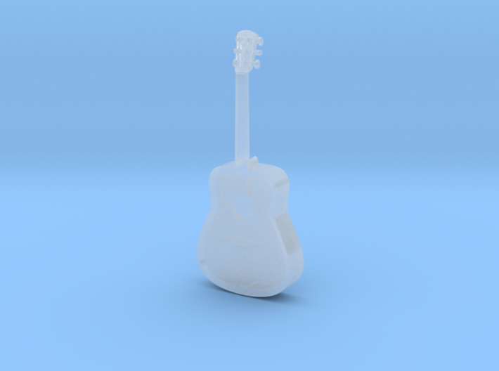 1:18 Scale Acoustic Guitar 3d printed