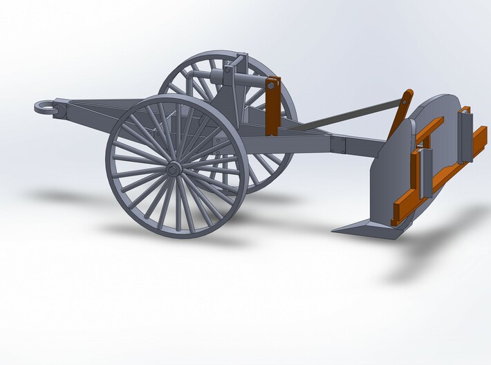 TRENCH PLOUGH 3d printed