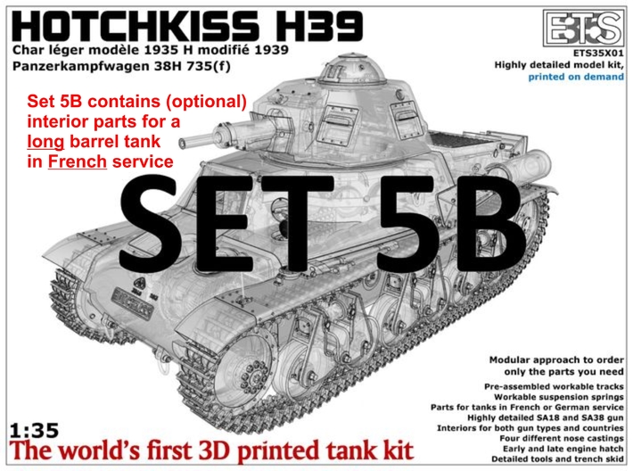ETS35X01 Hotchkiss H39 - Set 5 option B - SA38 3d printed Boxart